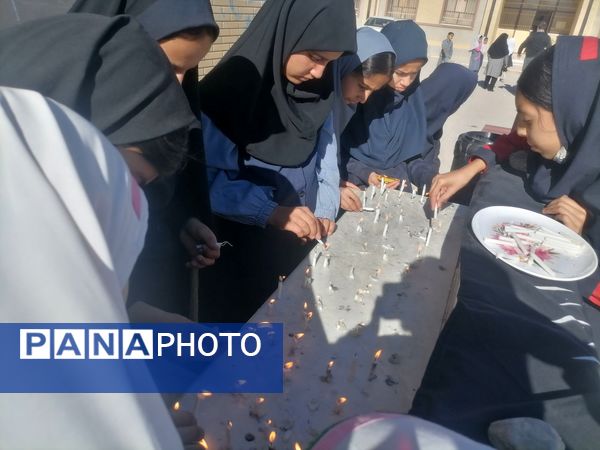 برپایی موکب دانش‌آموزی به‌مناسبت شهادت حضرت فاطمه(س)