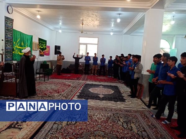 آیین استقبال باشکوه از شهید گمنام در مسجد مهدیه فین