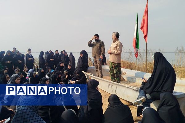 ورود کاروان راهیان نور دختران پیشوا به سرزمین حماسه