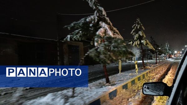 بارش برف و باران در بروجن