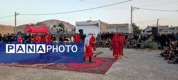 مراسم تعزیه خوانی حسینی در روستای حسین آباد شهرستان شیروان
