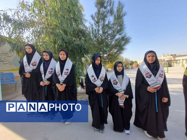 تشییع باشکوه شهید گمنام درسطح مدارس مه ولات