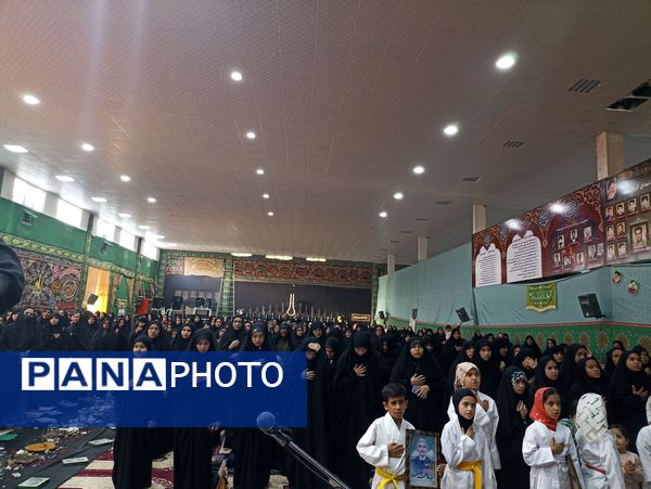 مراسم گرامیداشت یاد و خاطره شهدای خدمت به میزبانی بسیج جامعه زنان و سپاه پاسداران خلیل آباد