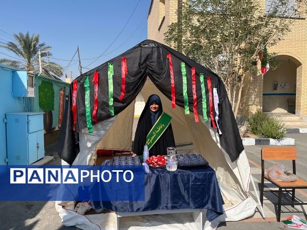 استقبال مدارس دشتی از شهید گمنام