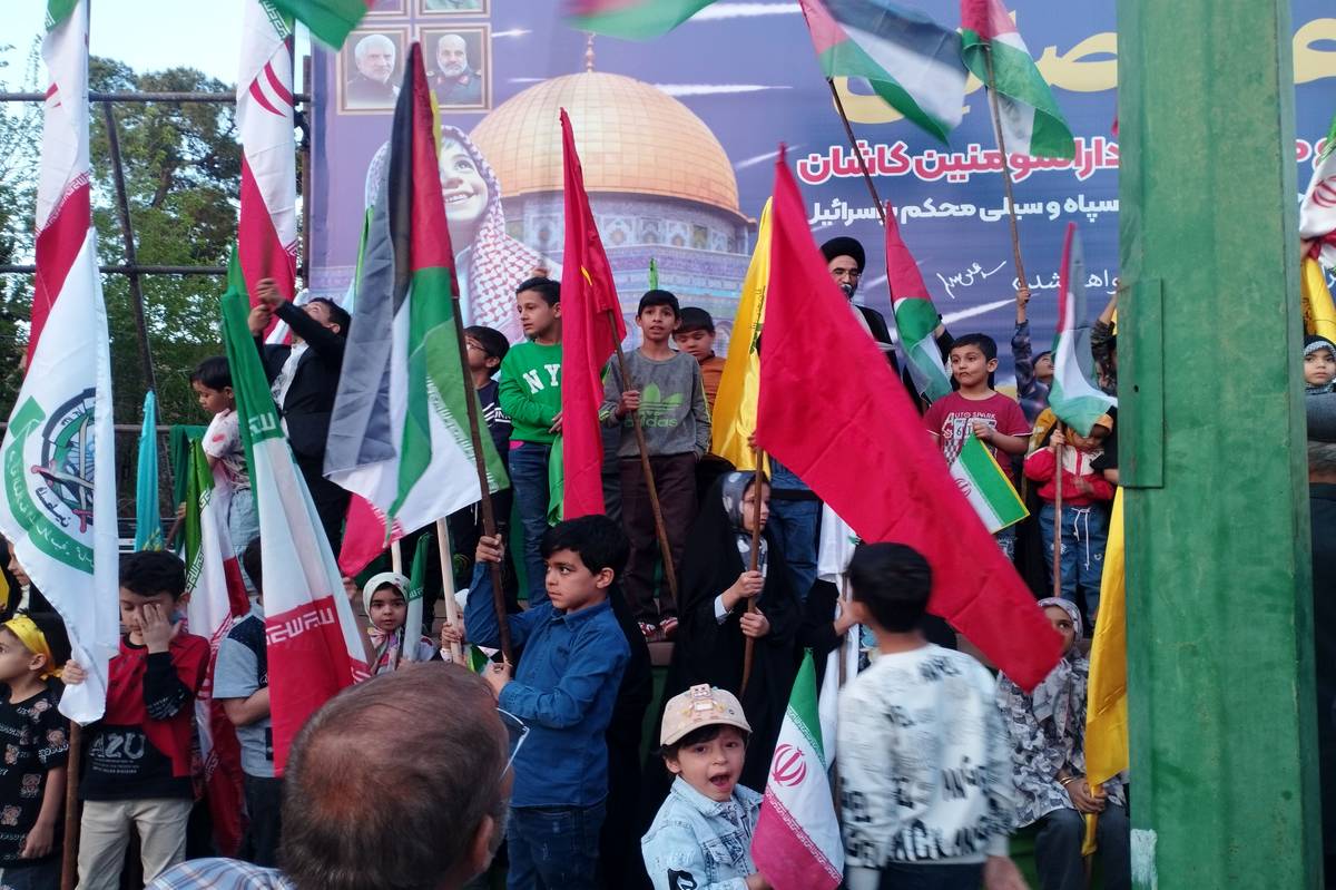حضور پرشور مردم کاشان در حمایت از لشکر حزب‌الله 