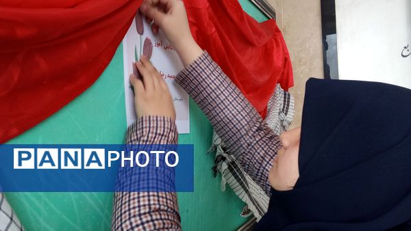 برگزاری طرح لاله های روشن به یاد شهید سید حمید رضا سیاهپوش در آموزشگاه دخترانه  فرزانگان ملارد 