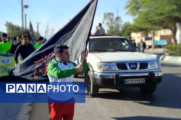 تشییع شهید قهرمان بر دستان پهلوانان خوزستان