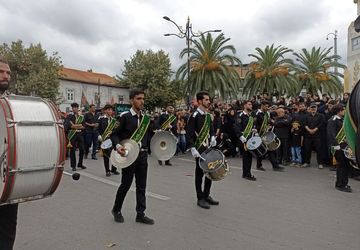 دسته عزاداران حسینی در قائمشهر