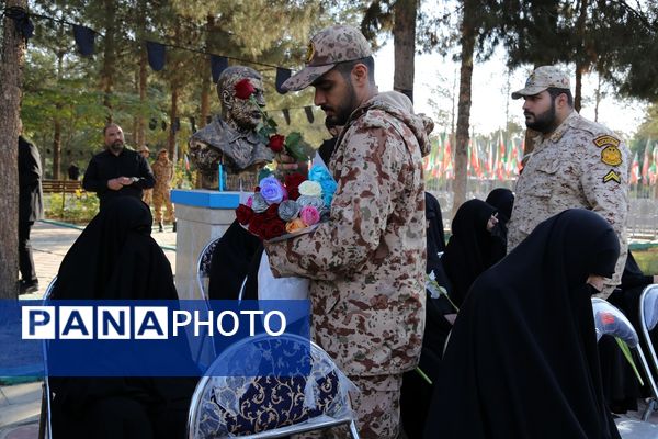 آیین استقبال از پیکرهای مطهر شهدای گمنام در بهشت معصومه(س)