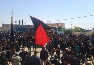 مراسم عزاداری و زنجیر زنی شهادت امام حسن مجتبی (ع) و پیامبر اکرم (ص) در  روستای کفکی خراسان رضوی