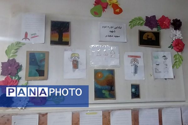 نمایشگاه دست سازه های دانش‌آموزی در دبستان شهید مجید مجیدی ناحیه دو شهرری 