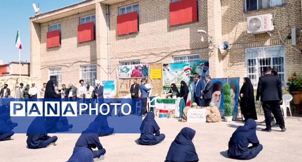 آیین افتتاحیه طرح بازگشایی مدارس و زنگ ایثار و مقاومت در شهرستان صالح آباد