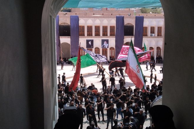 عزاداری هیات بیرجند در حسینیه امام رضا (ع) 