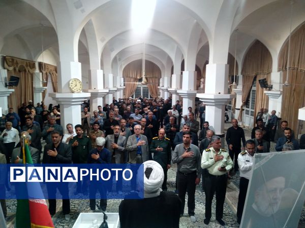 مراسم ویژه شهادت سید محرومان رئیس‌جمهور مردمی و جهادی در خلیل‌آباد