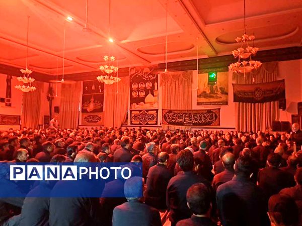 مراسم عزاداری شب هفتم ماه محرم در روستای نقاب شهرستان خلیل آباد