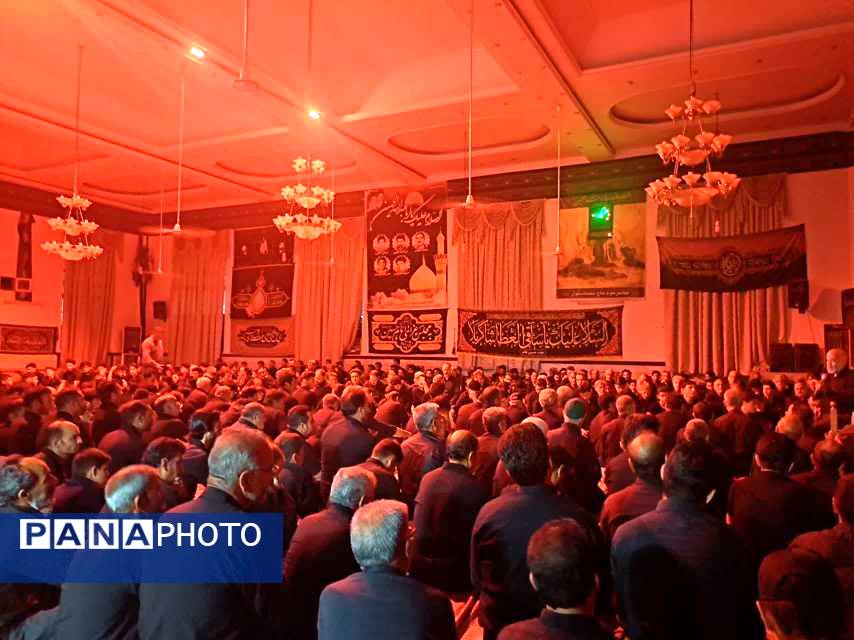 مراسم عزاداری شب هفتم ماه محرم در روستای نقاب شهرستان خلیل آباد