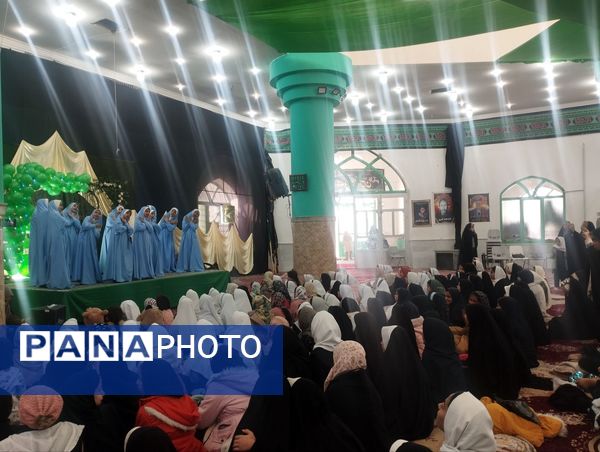 مراسم ولادت حضرت فاطمه زهرا در مهدیه صاحب زمان روستای دهنو شهرستان خلیل آباد