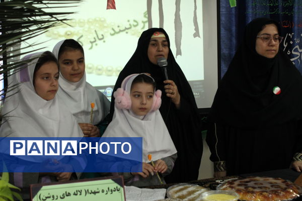 مراسم شهادت حضرت زهرا(س) و یادواره شهدا در دبستان شهیدان حجازی گلوگاه 