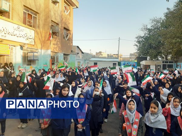 ۱۳ آبان روز دانش آموز و شهادت حضرت فاطمه زهرا در مدرسه مهندس رحمانی فرد ناحیه ۱ مشهد مقدس