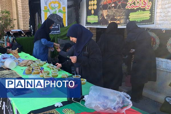 مراسم عزاداری حضرت زهرا (س) در دبیرستان دخترانه هیأت امنایی پویش ناحیه ۳شیراز 