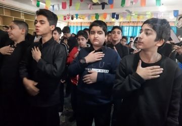 گرامی داشت سالروز شهادت بیبی دو عالم حضرت فاطمه (س) در دبیرستان رازی