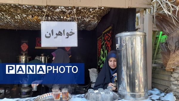 برپایی چایخانه جوانان مهدوی نیشابور در دهه اول فاطمیه 