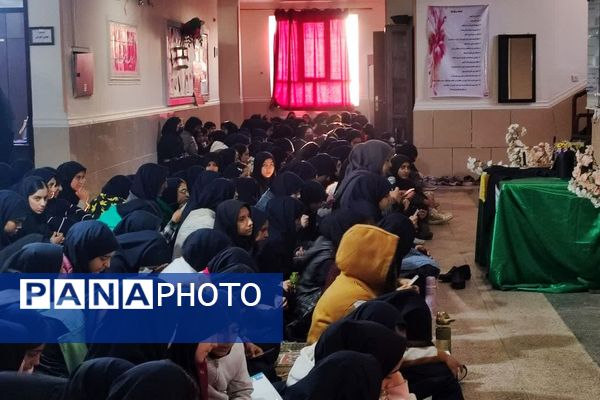 مراسم  ایام فاطمیه در آموزشگاه امام خامنه‌ای شاهد 16ناحیه 4 شیراز