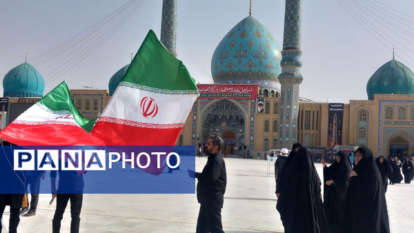 خاکسپاری شهید «اسماعیل شاکری» در مسجد جمکران