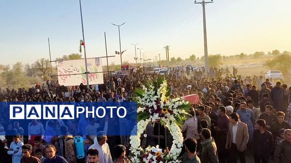 مهن‌آباد میزبان پیکر شهید گمنام