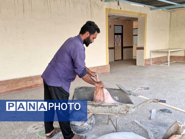 اجرای طرح «شهید عجمیان» با هدف رنگ‌آمیزی و شاداب‌سازی مدارس فین