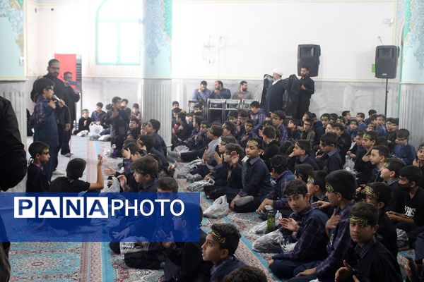 عزاداری دانشآموزان قم در آستان مقدس امامزاده سیدعلی(ع)