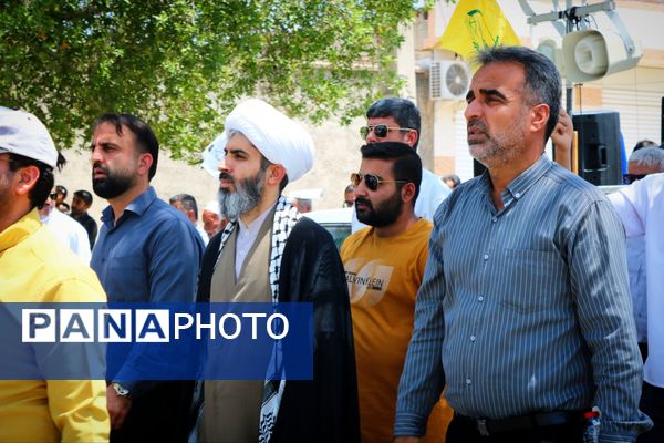 فریاد «مرگ بر اسرائیل» در لامرد طنین انداز شد