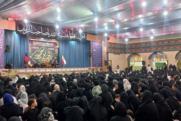 مراسم عزاداری شیرخوارگان حسینی در حرم مطهر امام زاده جعفربن موسی الکااظم (ع) شهرستان پیشوا