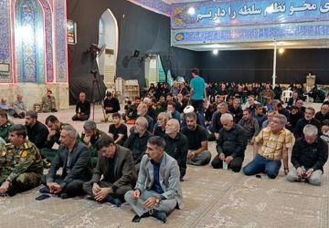مراسم بزرگداشت چهلمین روز شهدای اقتدار در بروجرد