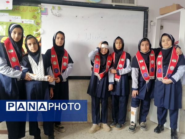 بیست و هفتمین دوره مانور زلزله در مدرسه ناهید نخودی 