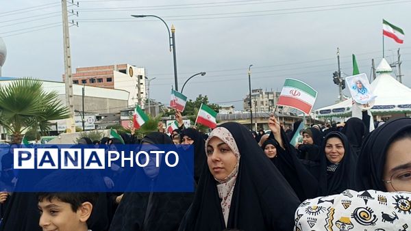 تجمعات پرشور مردم شهرستان محمودآباد برای عملیات وعده صادق۳