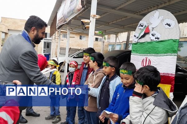 پویش مشق همدلی در ناحیه هفت مشهد 