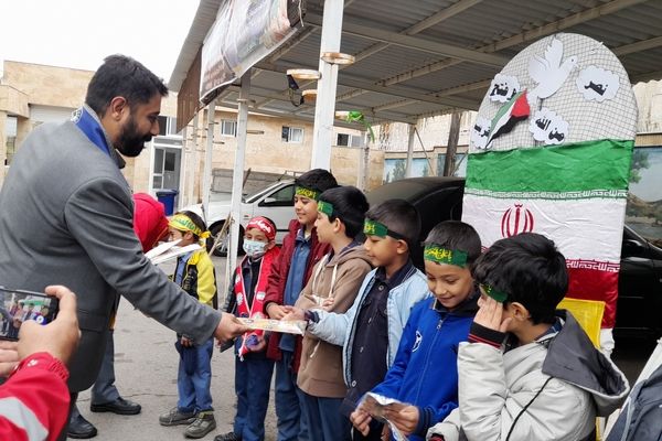 پویش مشق همدلی در ناحیه هفت مشهد 