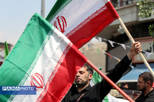 تجمع مردم تهران در محکومیت حمله رژیم صهیونیستی به ایران