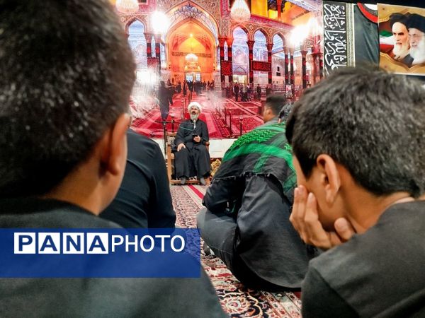 حضور پرشور مسئولان کاشمر در مراسم عزاداری شب سوم محرم روستای قلعه بالا
