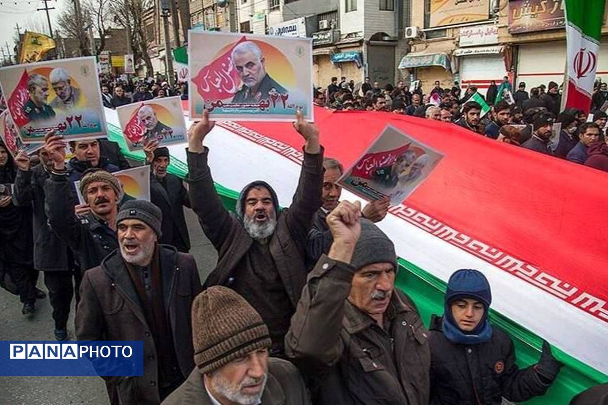 راهپیمایی باشکوه ۲۲ بهمن در کرمانشاه 