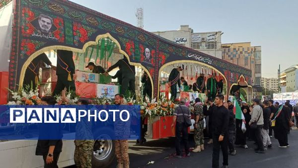 برافراشتن پرچم غیرت با بدرقه شهدای اقتدار