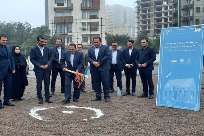 آیین کلنگ‌زنی مدرسه «اولیا» دراستان اردبیل