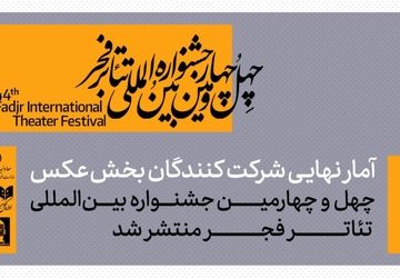 آمار شرکت‌کنندگان در بخش عکس چهل‌وچهارمین جشنواره بین‌المللی تئاتر فجر اعلام شد