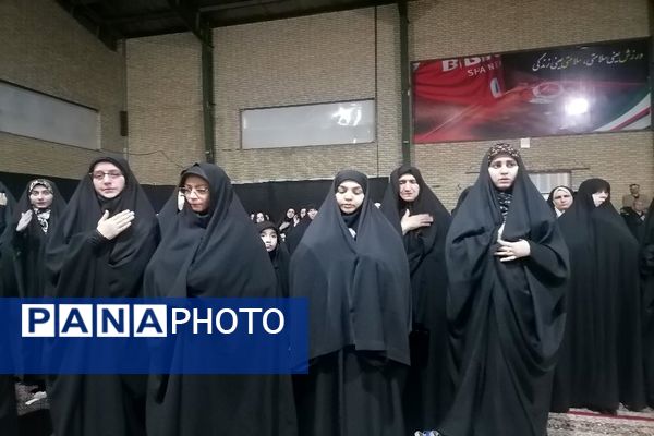 فرهنگیان آموزش و پرورش ناحیه سه در سوگ امام هشتم