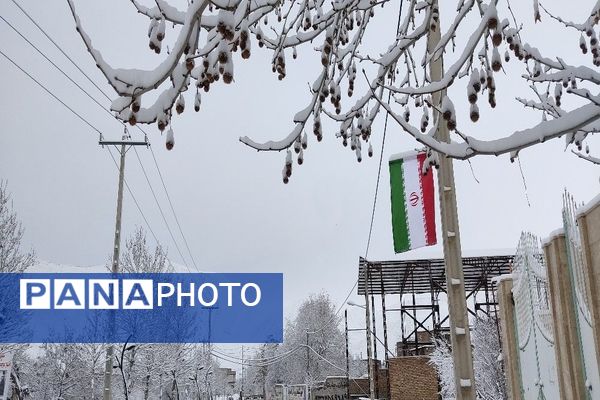 بارش باران و برف در شهر زیبای بار و شادی مردم از نزول رحمت الهی