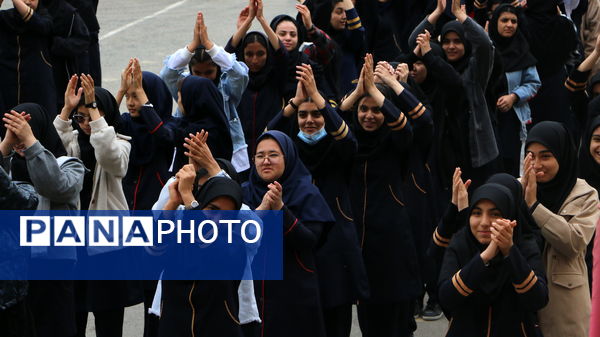 برگزاری مراسم صبحگاهی مدارس شهرستان ملارد