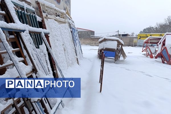 بارش زیبای برف پاییزی در شهرستان نیشابور 