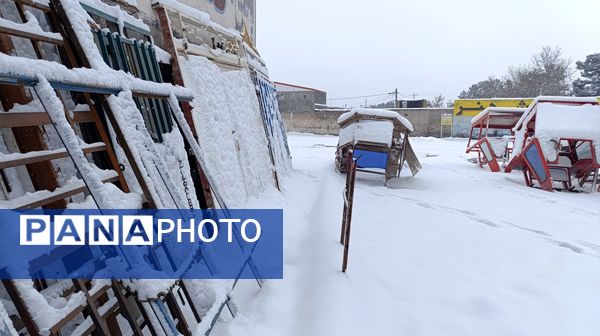 بارش زیبای برف پاییزی در شهرستان نیشابور 
