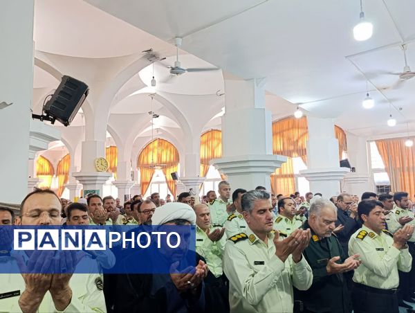 برگزاری نماز عبادی سیاسی جمعه همزمان با شروع هفته انتظامی در شهرستان خلیل اباد 